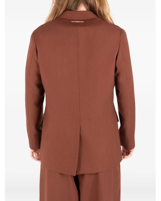 Societe Anonyme Brown Buttoned Patch-Pocket Jacket for men