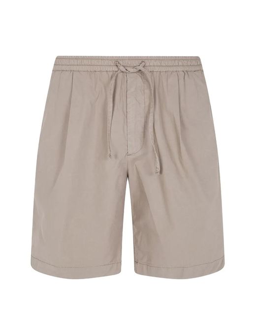 Michael Coal Gray Drawstring-Waist Track Shorts for men