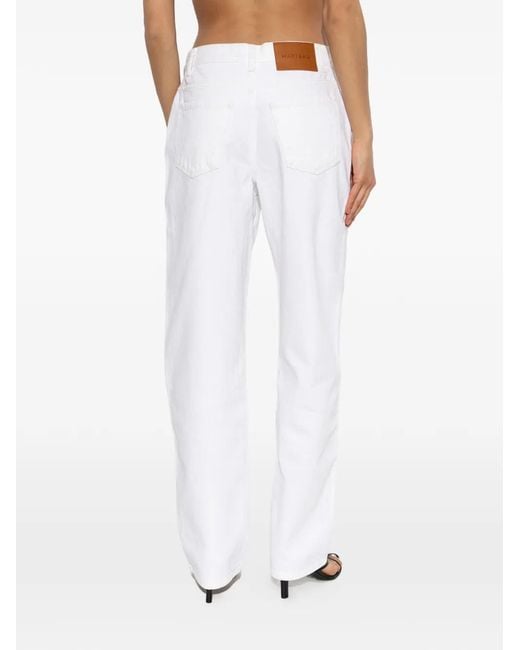 Matteau White Jean À Coupe Ample