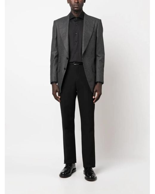 Boss Black Spread-Collar Button -Up Shirt for men