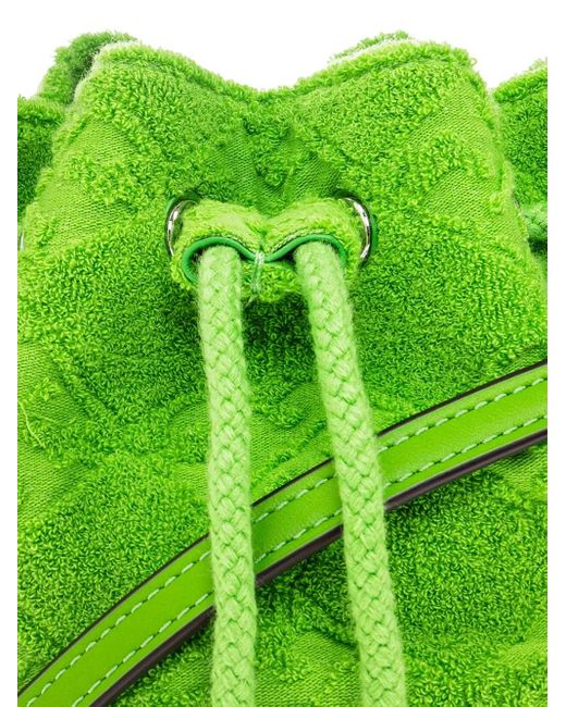 Tory Burch T Monogram テリー バケットバッグ ミニ Green