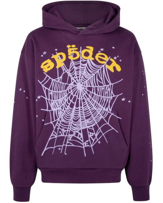 メンズ Sp5der Star Og Web V2 パーカー パープル | Lyst 
