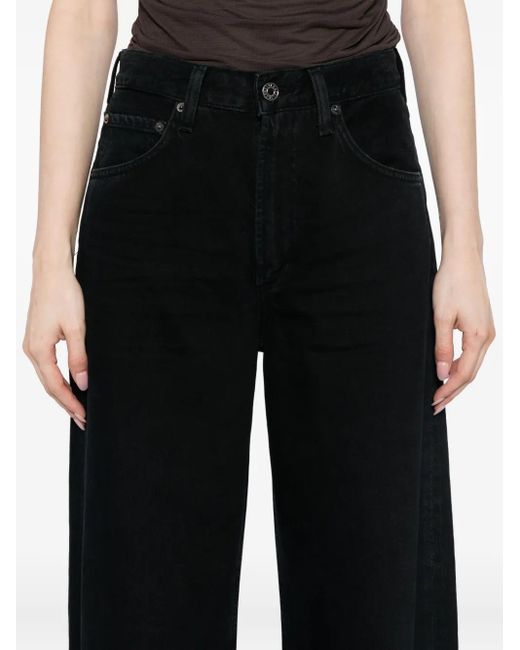 Agolde Black Low Curved Jeans