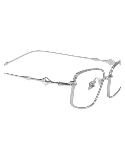 Gentle Monster Metallic Atomic 02B Rectangle-Frame Glasses