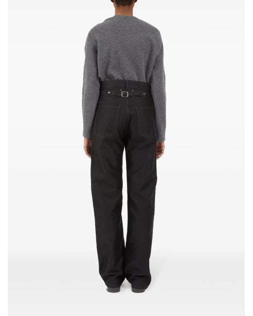Maison Margiela Black Straight-Leg Cotton Jeans