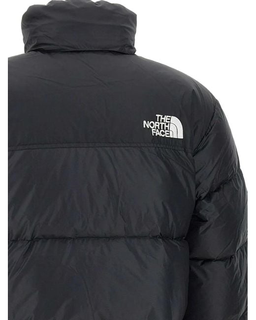 The North Face Blue Cropped Coat With Goose Down Padding