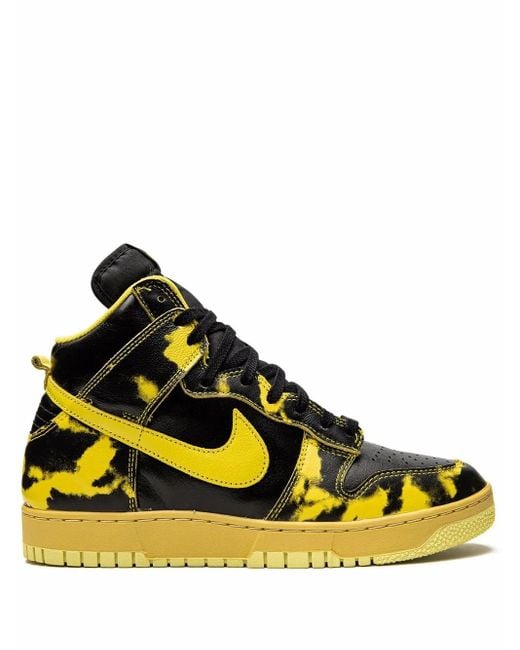 Nike Yellow Dunk High 1985 Acid Wash" Sneakers
