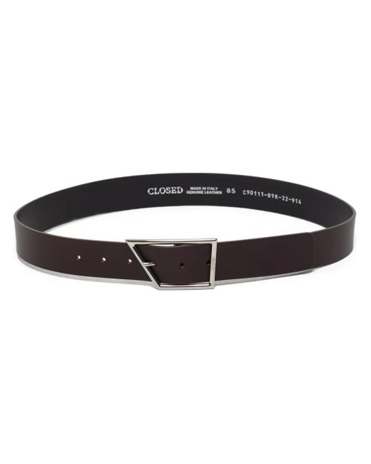 Closed レザーベルト Black