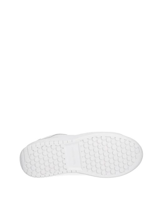 MICHAEL Michael Kors White Dottie Reptile-Effect Platform Sneakers