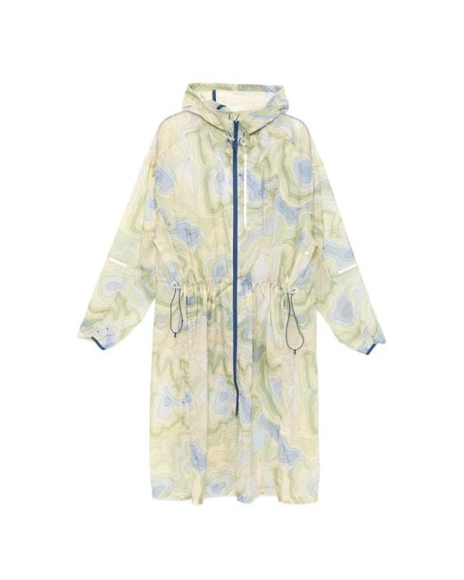 Lacoste White Logo-Print Coat