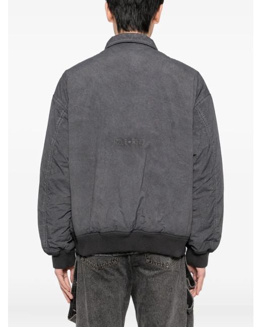 Izzue Gray Zip-Up Puffer Jacket for men