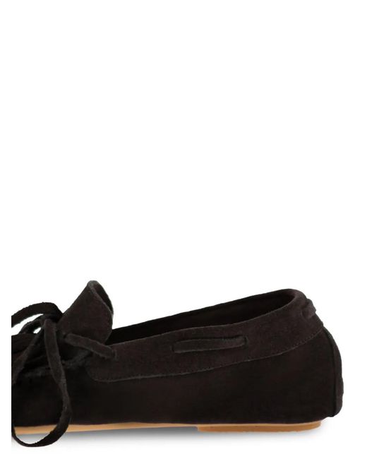 Anniel White Fringed Suede Loafers