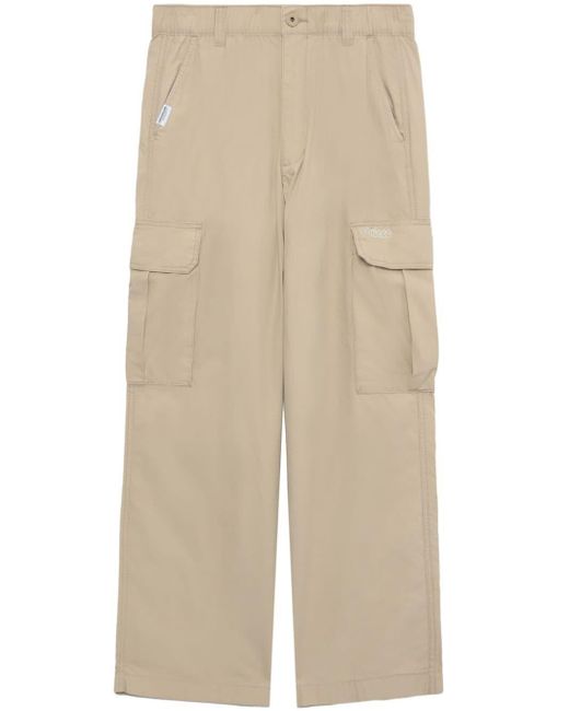 Chocoolate Natural Wide-leg Cotton Cargo Trousers