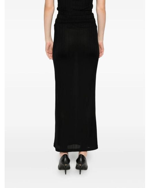 Viktor & Rolf Black Triple Layer Maxi Skirt