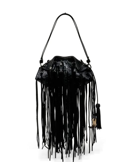 アレクサンダーマックィーン マンタクラッチバッグ 新品 McQueen Manta フリンジ クラッチバッグ ブラック | Lyst