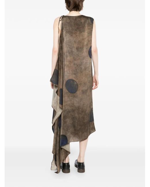 Uma Wang Natural Avery Asymmetric Dress