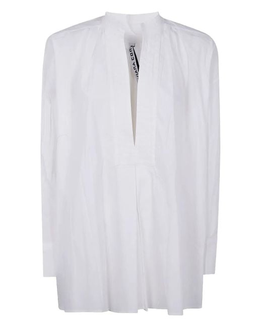 Liviana Conti White V-Neck Shirt
