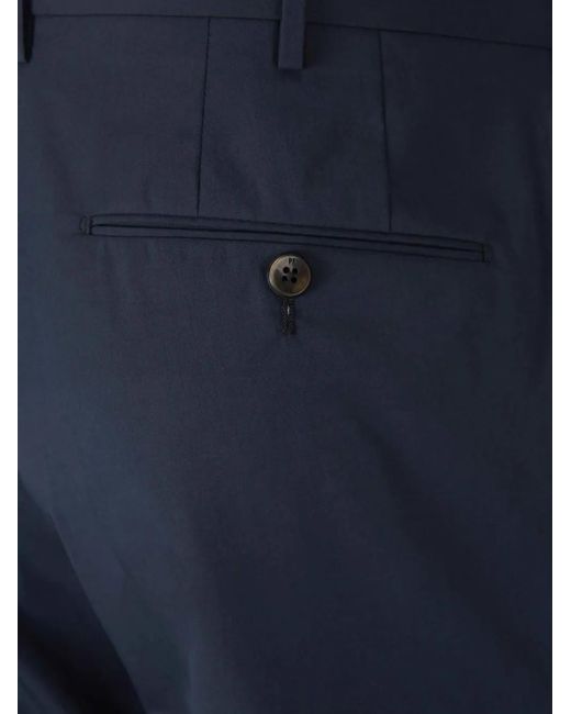 メンズ PT Torino フロントにコンシールボタンクロージャー Blue