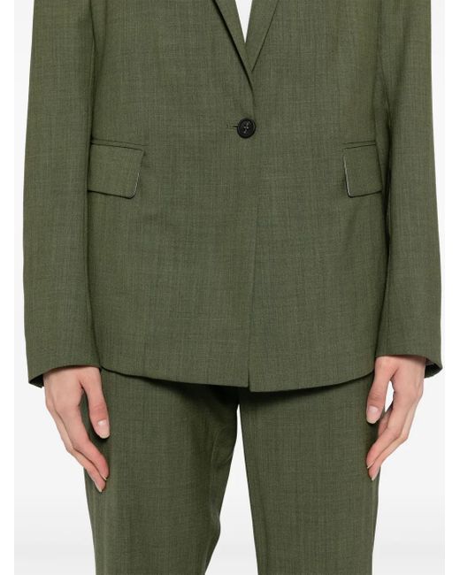 Fabiana Filippi Green Single-Breasted Blazer