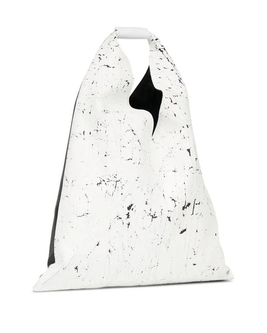 MM6 by Maison Margiela White Classic Japanese Handbag