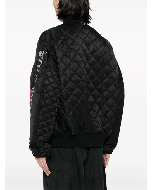 Bomber Edition Ma-1 X Alpha Industries di MASTERMIND WORLD in Black da Uomo