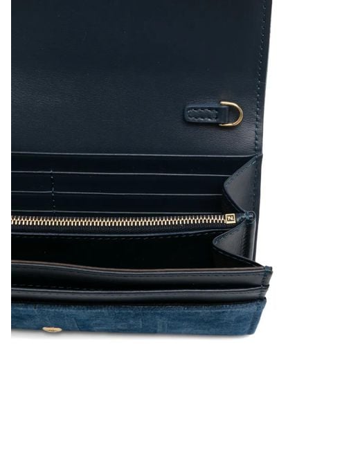 Fendi Blue Baguette Wallet-On-Chain