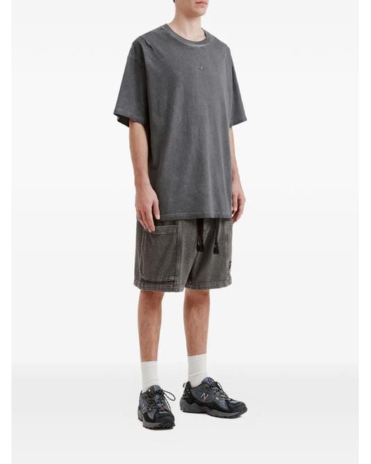 FIVE CM Gray Drawstring-Fastening Shorts for men