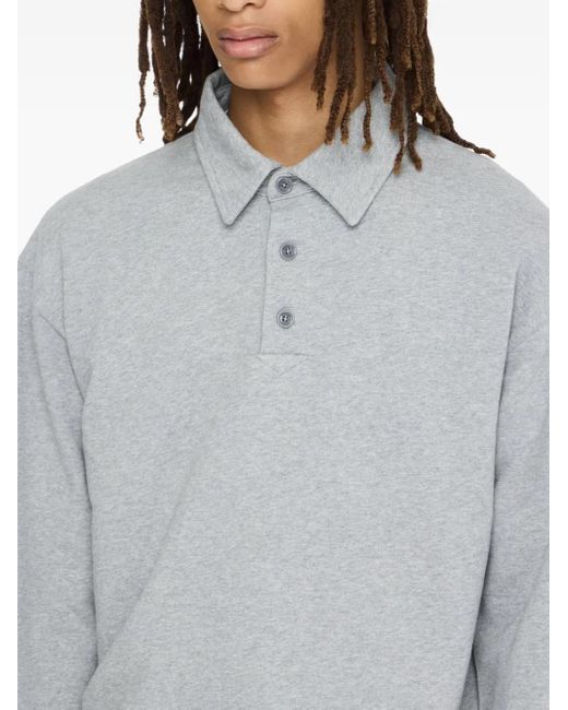 メンズ J.W. Anderson ロングスリーブ ポロシャツ Gray