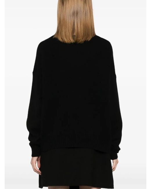 Eric Bompard ボタン カーディガン Black