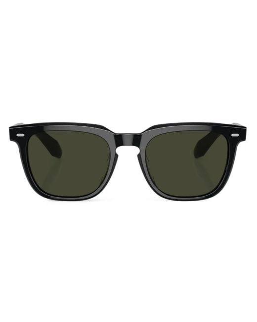 Oliver Peoples Green N.06 Square-Frame Sunglasses