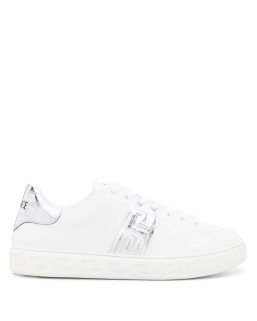 Versace Sneakers mit Greca-Detail in White für Herren