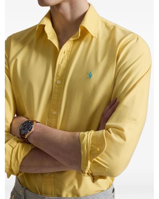 Polo Ralph Lauren Yellow Buttoned Shirt for men