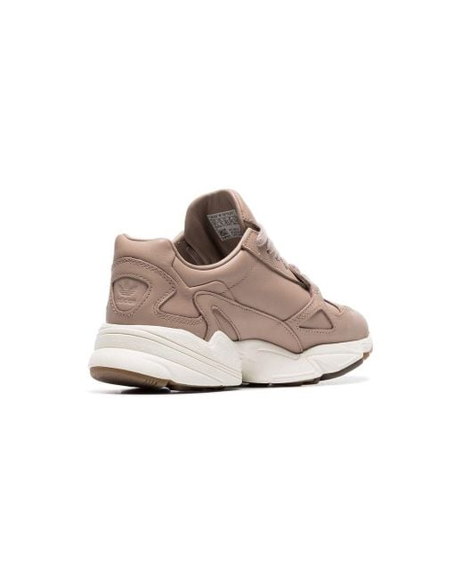 adidas Nude Falcon Low Top Leather Sneakers in Pink | Lyst