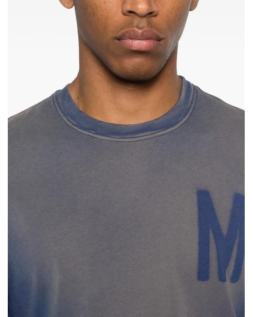 Moschino Blue Logo-Detail T-Shirt for men