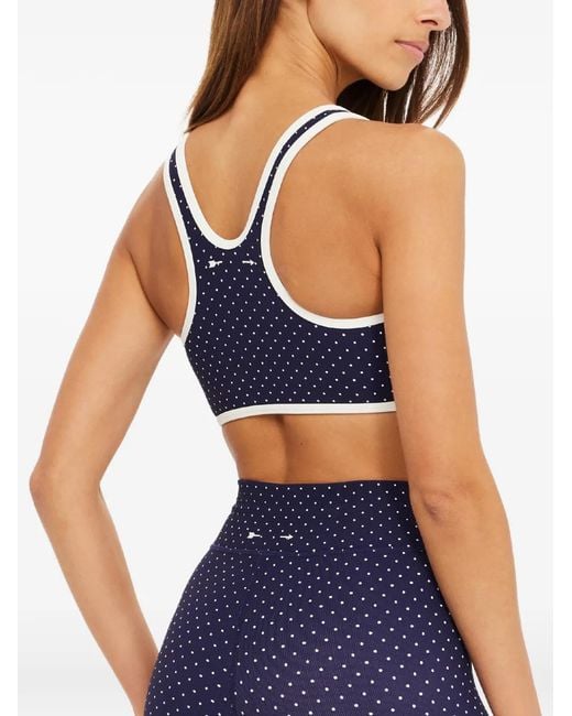 Reggiseno Sportivo Spellbound Jade A Pois di The Upside in Blue
