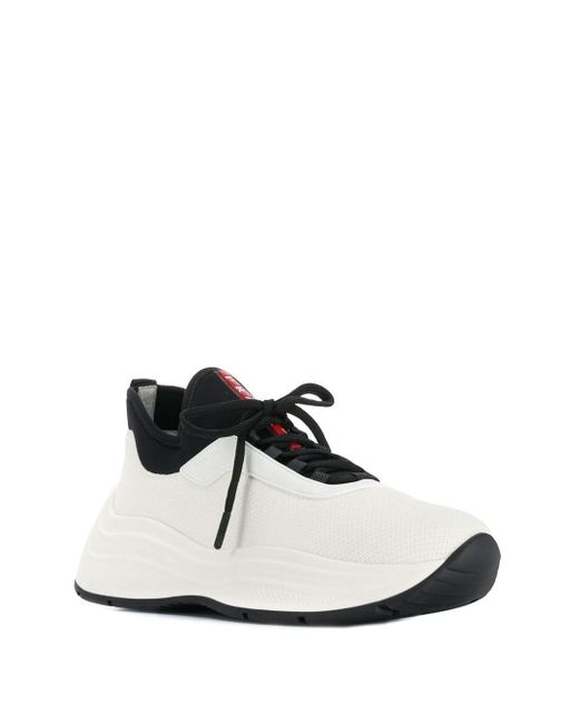 prada lace sneakers