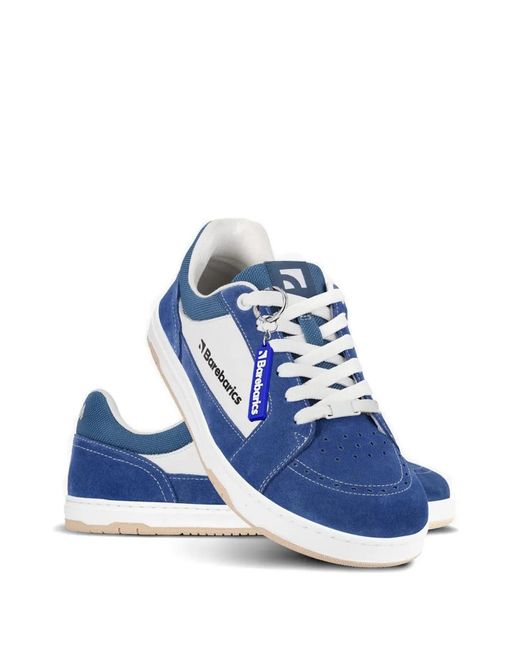 Barebarics Blue Legend Panelled Perforated Sneakers