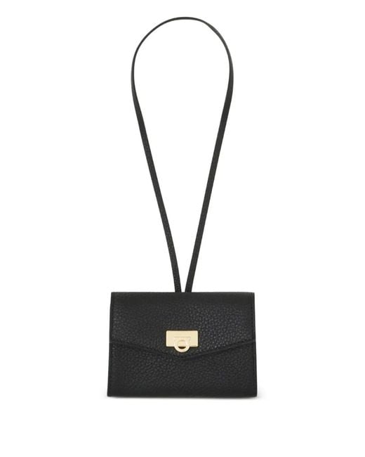 Ferragamo Black Card Holder Charm