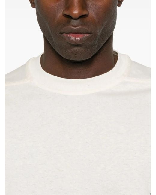 Rick Owens White Jumbo T-Shirt for men