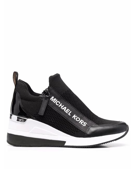 MICHAEL Michael Kors Black Willis Stretch Knit Sneakers