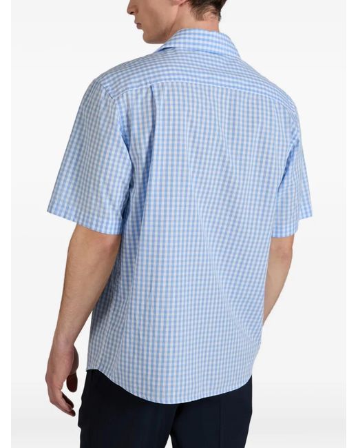 Glanshirt Blue Checked Shirt for men