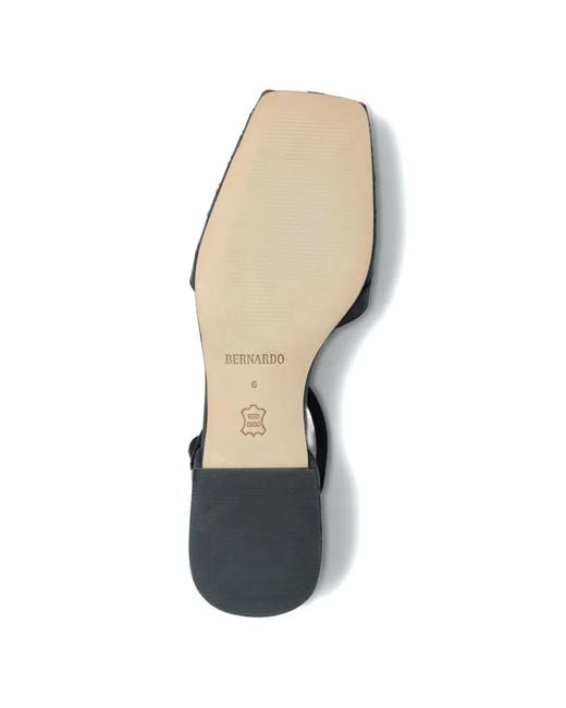 Bernardo Black T-Strap Ballet Flats