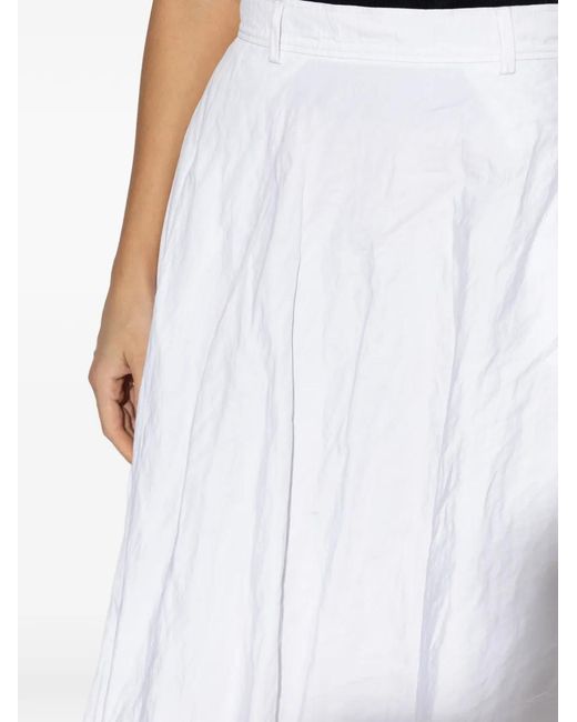 Moschino White Flared Skirt