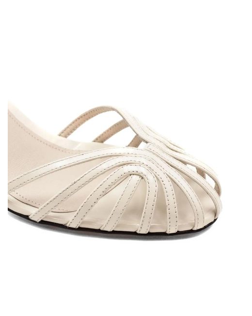ALEVI White Roger Strappy Pumps