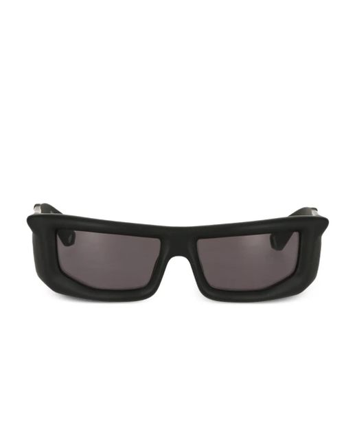 Off-White c/o Virgil Abloh Black Sonnenbrille Mit Shield-Gestell