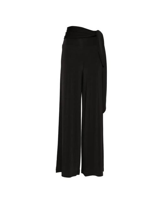 Marella Black Abete Tie-Waist Pants Set (Set Of Two)