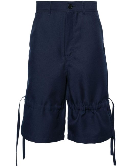 メンズ Comme des Garçons Wide-leg Bermuda Shorts Blue