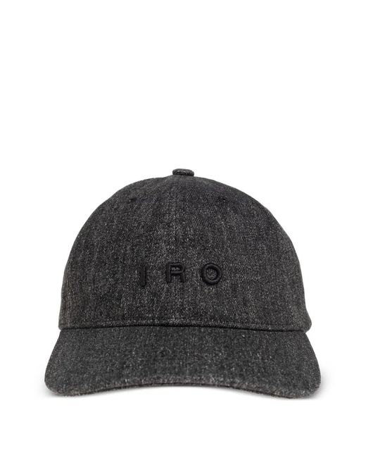 IRO Black Logo-Embroidered Baseball Cap