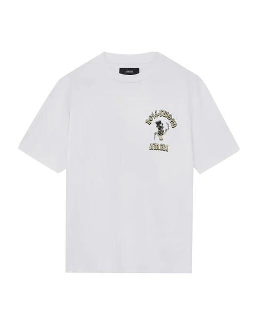 Amiri White Graphic-Print T-Shirt for men