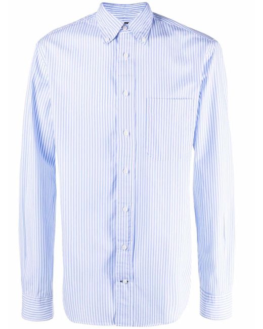Gitman Vintage Baumwolle Gestreiftes Hemd in Blau für Herren - Lyst